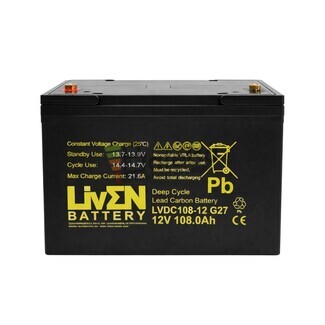 Bater�a Liven Battery LVDC108-12 | 12 voltios 108 amperios Ciclo Profundo